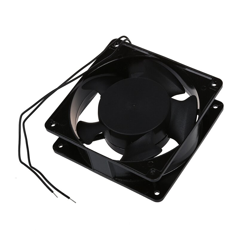 Ventilateur métallique noir pour processeur d'ordinateur, 3X AC 220-240V, 0,14A, 120mm x 120mm