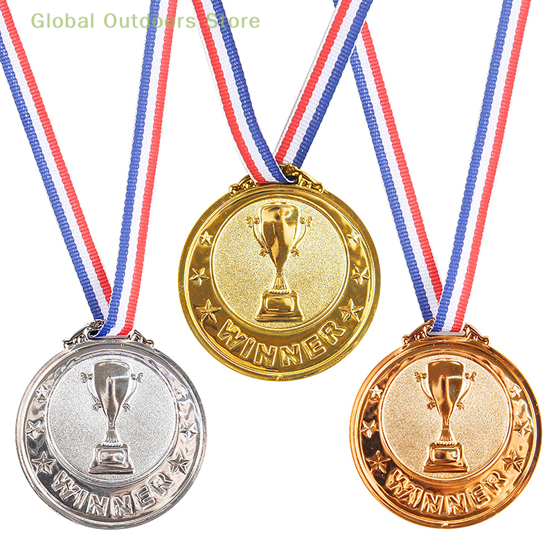 Gold Silver Bronze Award Medal Winner Reward Football Competition Prizes Award Medal for Souvenir Gift Outdoor Sport Kids Toys