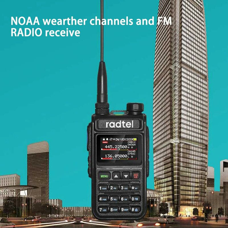Radtel-راديو كامل النطاق ، راديو للهواة باسلكيتان ، 999CH جهاز اتصال لاسلكي ، طيران AM ، ماسح ضوئي ملون ، مسح ضوئي بحري NOAA ،