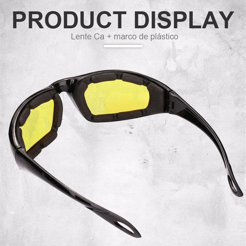 2PCs Motorcycle Glasses Sunglasses Windproof Outdoor Sports Cycling Goggles Bike Eyewear Lightproof Motorbike Accessories