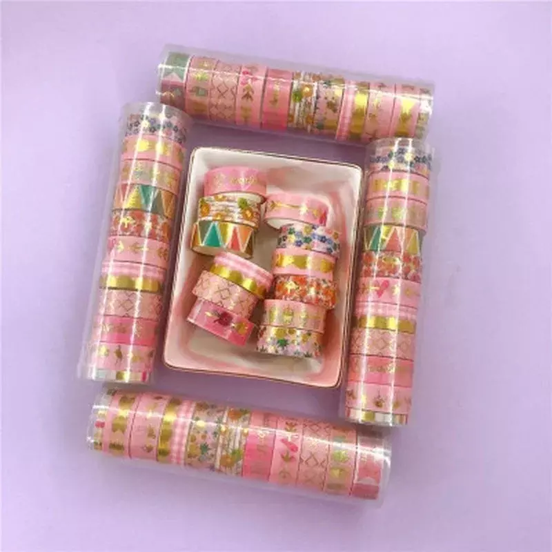 12PCS Set Washi Masking Tape Set Sticky Paper DIY Decoration Office School Supplies Stationery Scrapbook for Hand Account