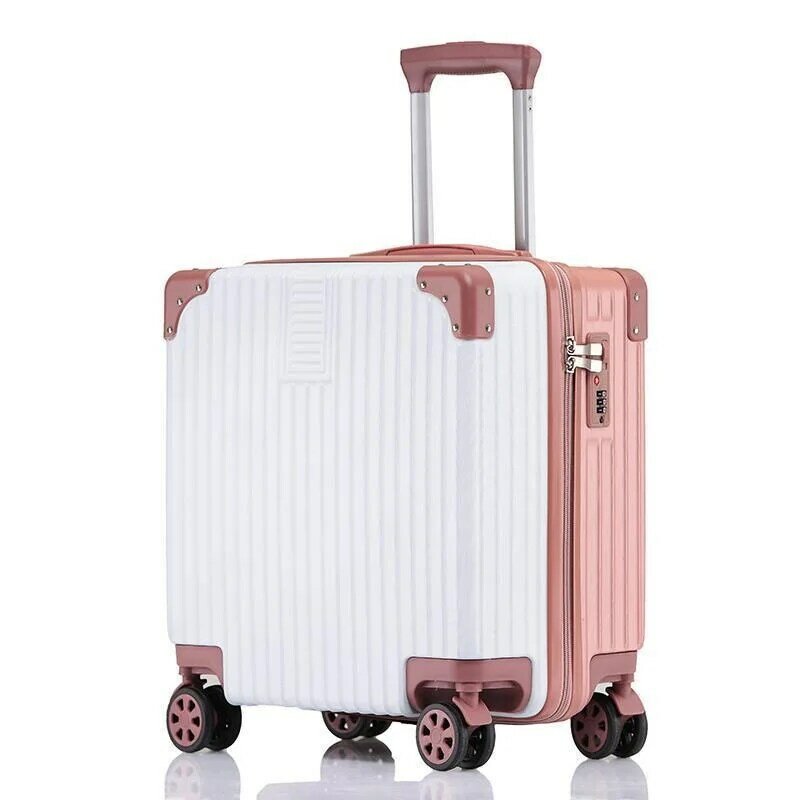 Mini walizka lekki mały kod torba na kółkach na pokład pudełko na podróż 18 małych męskich walizek