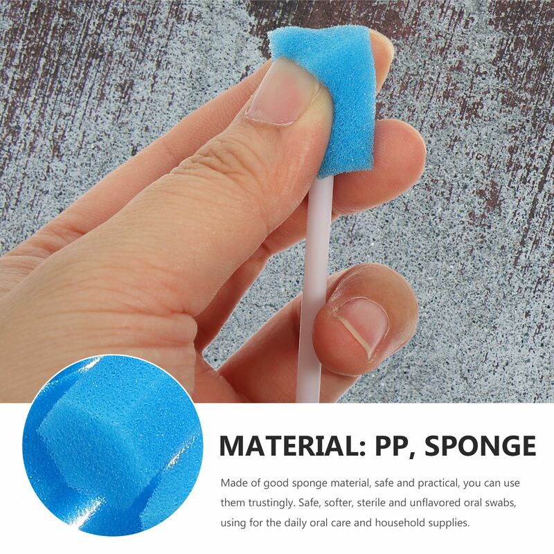 50/100pcs Oral Clean Brush Mouth Sponge Swabs Cleaning Supplies Disposable Accessories Care Stick Hygiene