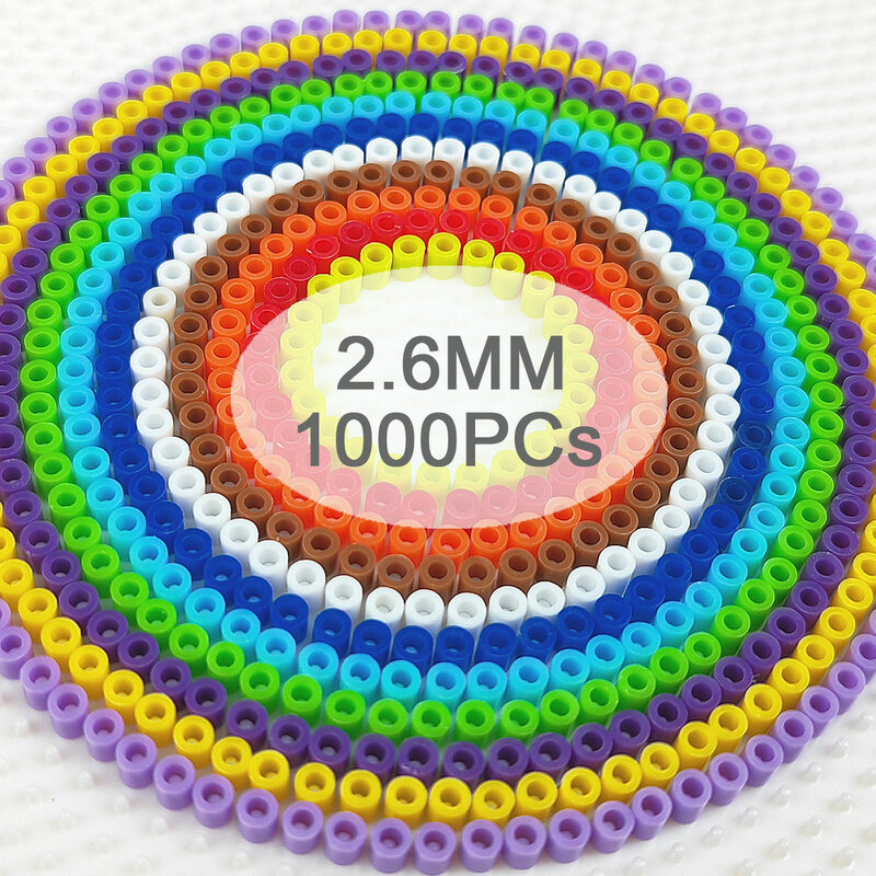 2,6mm Mini Perlen 1000PCS 230 farben Sicherung Perlen für Kinder Geschenk Hama Perlen Diy Puzzles Eisen Perlen Hohe qualität