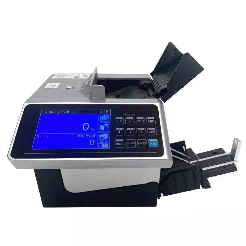 XD-6100 USD EUR THB Portable Money Counter Rechargeable Cash Mixed Currency Mini Detector Printable Bill Counting Machine