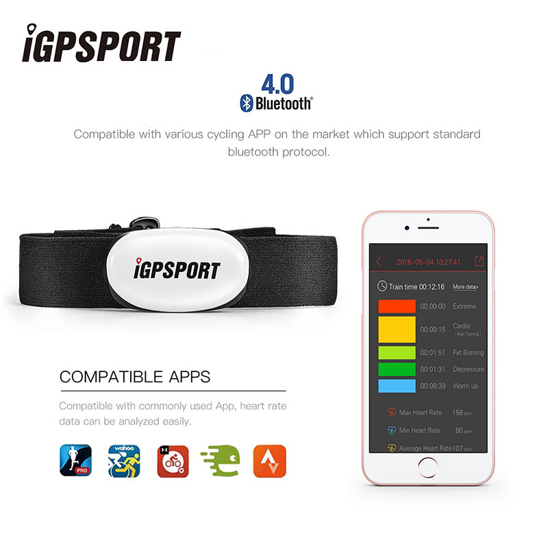 IGPSPORT-Sensor de cadencia de velocidad IGS, Sensor de corazón HR40, S80, SPD70, CAD70, soporte para Sensor de ordenador, accesorios para bicicleta