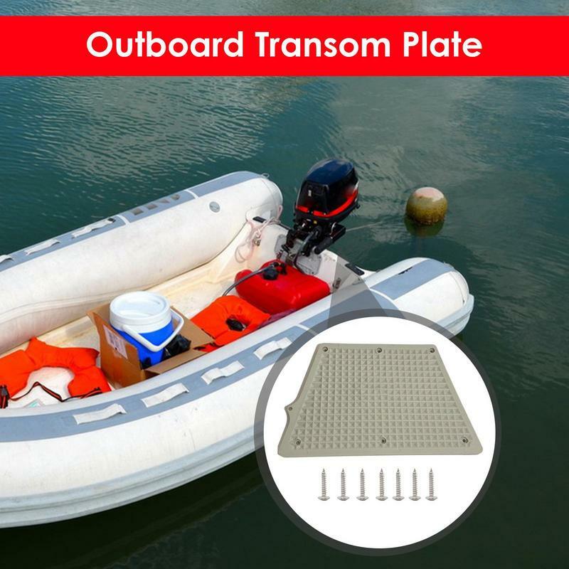 Outboard Engine Bracket Mounting Engine Bracket For Outboard Grid Design Trapezoidal PVC Pad Rust Resistant Transom Plate For
