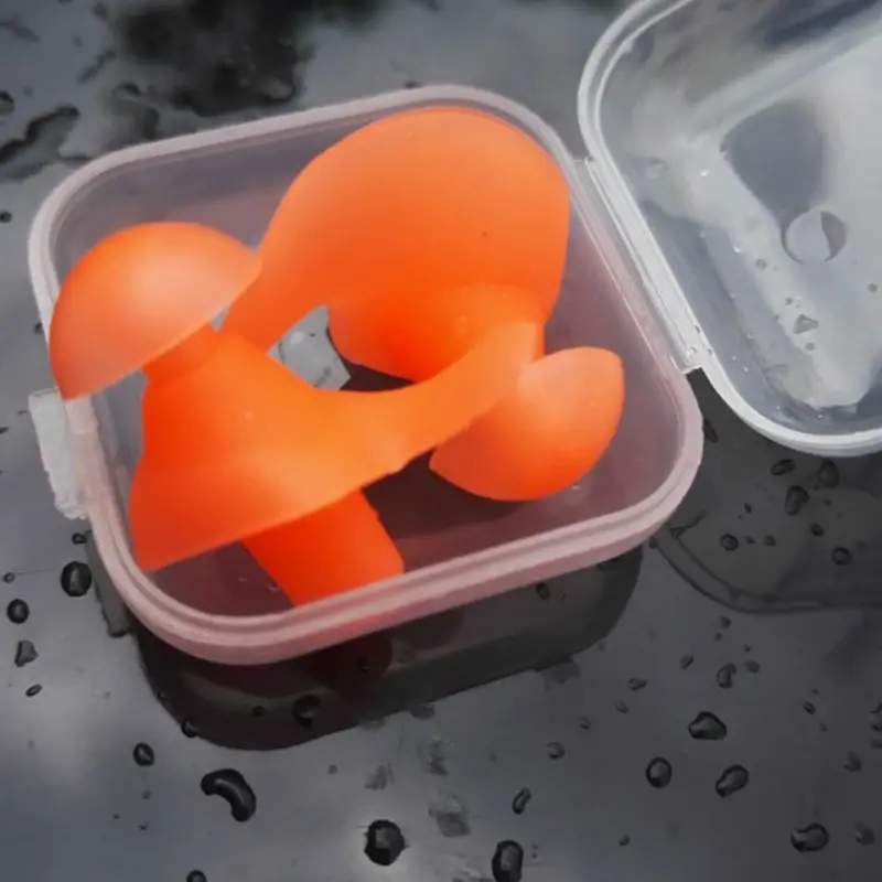 Beginner Ear Plugs Kids 1 Pair Protector Silicone+PC Solid Color Swimming Water Sports Waterproof Durable Practical
