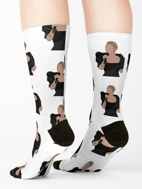 Милые носки Adele, рождественские чулки в стиле ретро, носки для мужчин и женщин