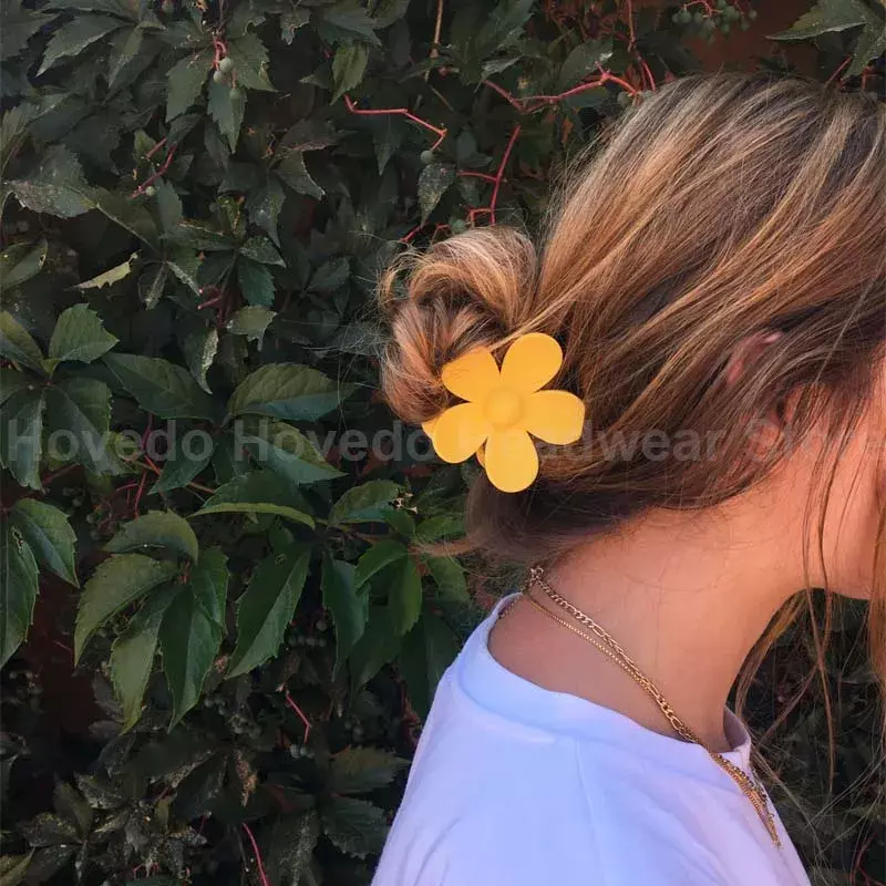 Klip cakar bunga mode baru untuk wanita gadis jepit rambut penjepit cakar rambut manis klip bando kepiting aksesori rambut musim dingin