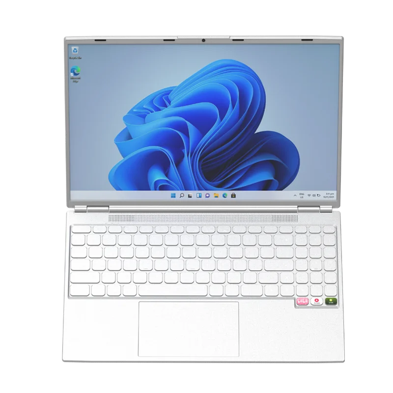 보라색 저렴한 사무실 교육 게이밍 노트북, 윈도우 10 11, 16.0 인치, 12 세대 인텔 N95, 16G RAM, 512G SSD, 터치 ID, 좁은 측면
