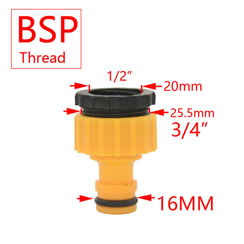 Garden Hose Quick Connector, Pipe Coupler, Stop Water Connector, Repair Joint, Irrigation System, 1/2 ", 3/4", 1 ", 25mm, 17mm, 16mm, 12mm