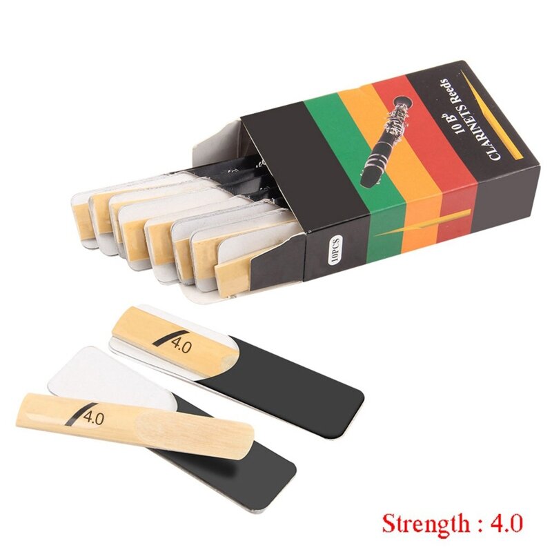 10pcs Tone Clarinet Reed 1.5 2.0 2.5 3.5 Strength Traditional Reeds G99D