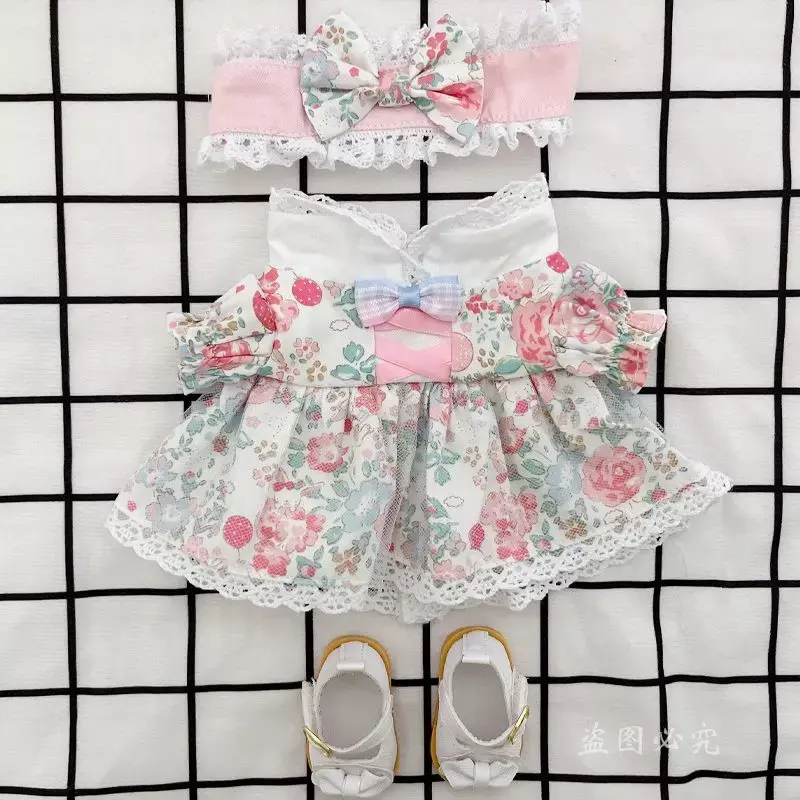 Conjunto de ropa de algodón para bebé, vestido de 20cm, ropa de muñeca de celebridad