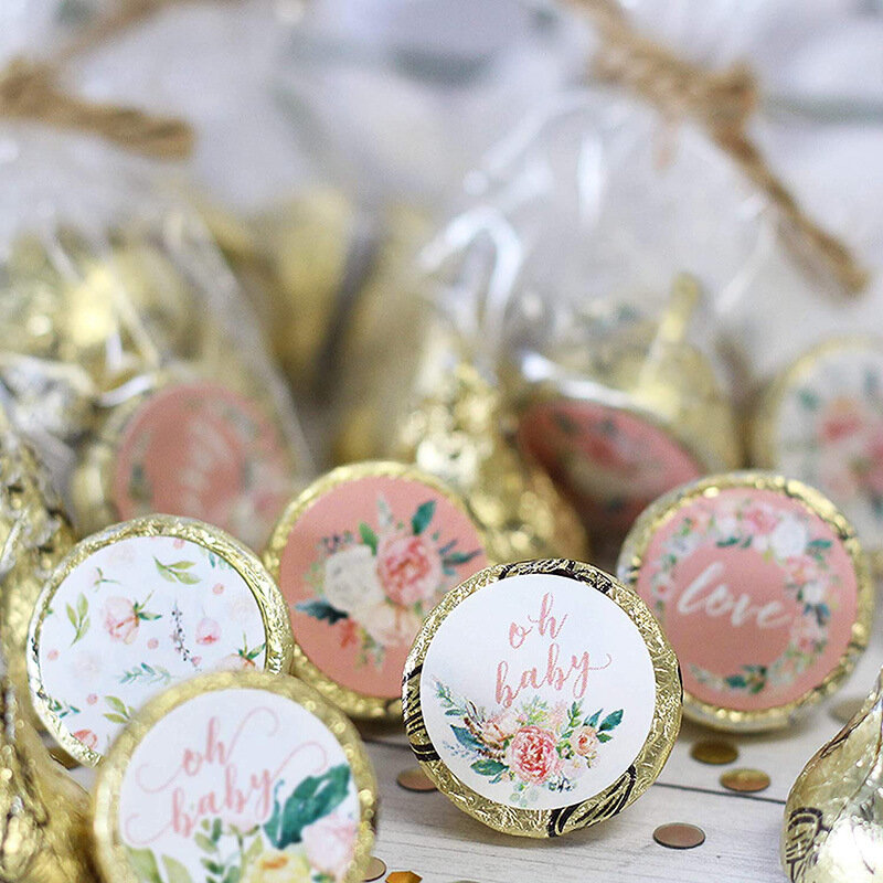 50-500pcs naklejki z napisem Thank You na koperty pieczęć etykiety okrągły różowy naklejka wykonana ręcznie pakowanie prezentów dekoracja śliczne naklejki papiernicze
