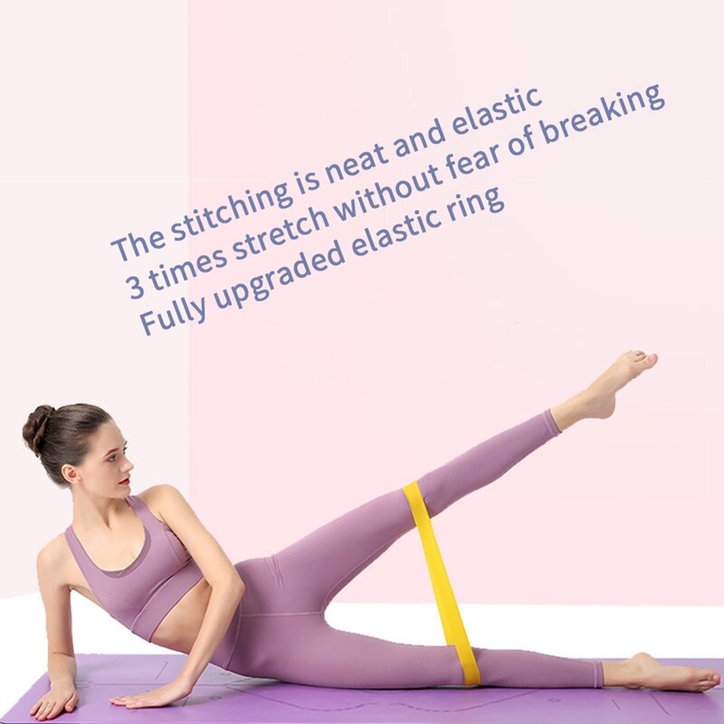 1Set 5 Verschillende Weerstandsniveaus Elastische Band Weerstandsbanden Elastische Band Band Band Voor Mannen En Vrouwen Voor Buitbenen Training Yoga