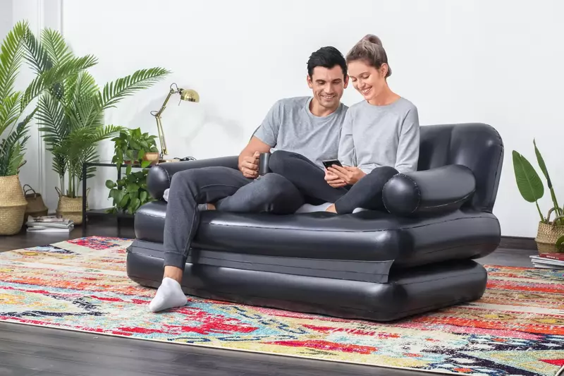 Bestway-sofá cama inflable doble, tumbona de aire, 75054