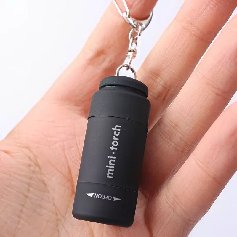 Led Mini torcia portatile USB ricaricabile tasca LED torcia portachiavi torcia lampada lanterna escursionismo all'aperto illuminazione da campeggio