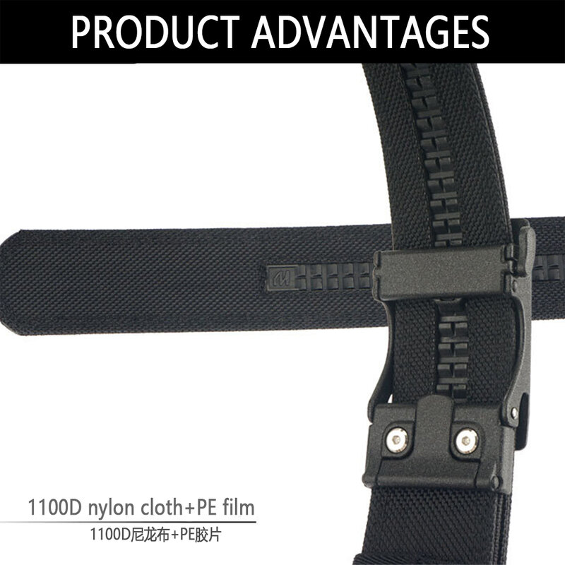 TUSHI-cinturón militar para hombres, hebilla automática de Metal de nailon resistente, cinturón de Servicio de Policía, faja táctica para exteriores, accesorios IPSC, nuevo