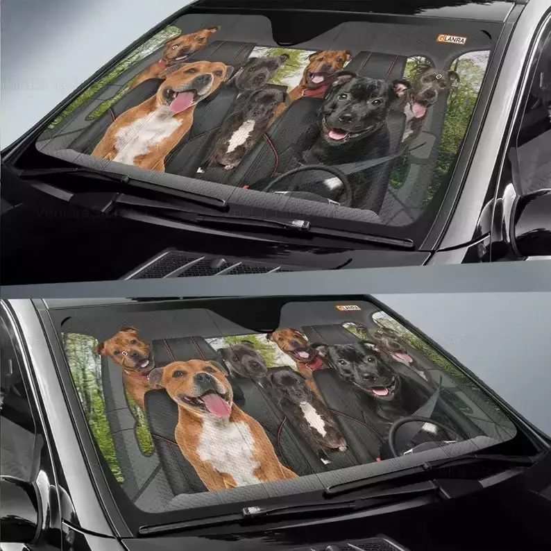 مظلة سيارة جحر ، هدية محبي الكلاب ، حماية سيارة من الشمس ، كارت
