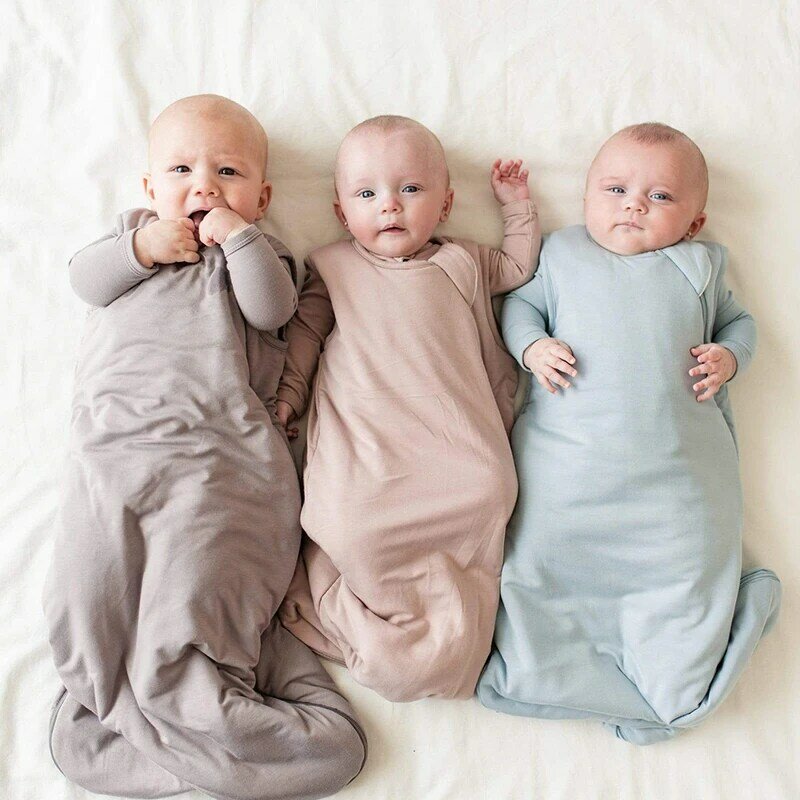 เส้นใยไม้ไผ่ฤดูร้อนถุงนอนนุ่มสบายซิปทารกแรกเกิดทารกนอนแขนกุด Sleep สำหรับเด็ก