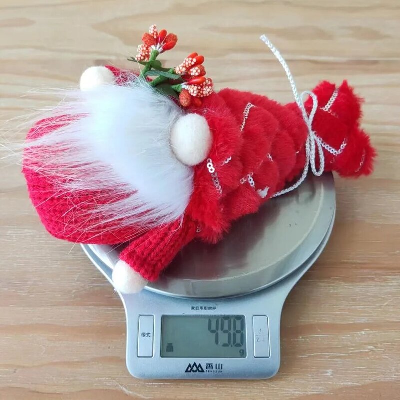 Handmade Craft Valentine's Day Dwarfs Faceless Doll Plush Hat Reusable Glowing Gnome Doll Soft Sequin