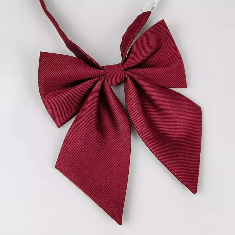 Damska duża muszka Oversize muszka dla kobiet jednolity kołnierz motylkowy kokardka węzeł jednokolorowa kokarda dla dorosłych krawaty dla dziewcząt czerwone muszki