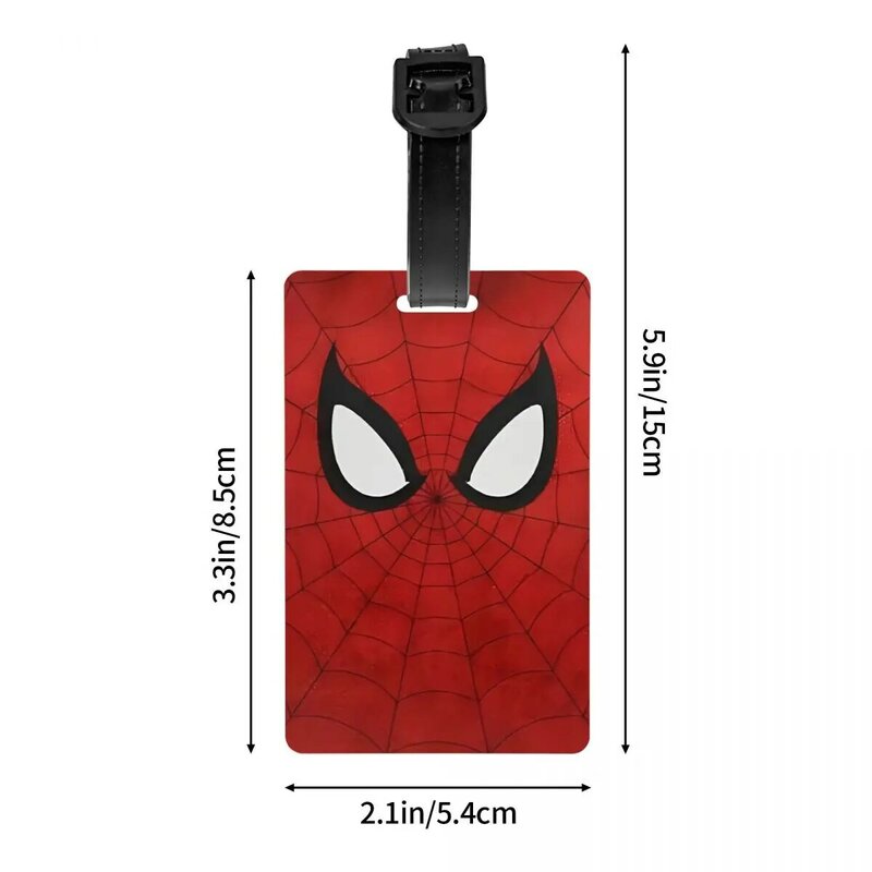 Spinne Spiderman Spider verse Superheld Gepäck anhänger Koffer Reise zubehör Etikett Gepäck tasche Fall Tags Name ID Adresse