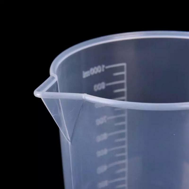 20ml/30ml /50ml /300ml /500ml/1000ml misurini per Test in plastica bicchiere da laboratorio bicchiere graduato bicchiere misurino