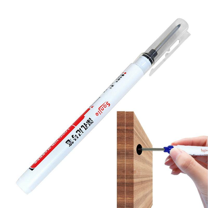 Long Nose Markers Industrial Long Nib Marker Pen Fast Drying Carpentry Accessories For Electric Drilling Glass Installation