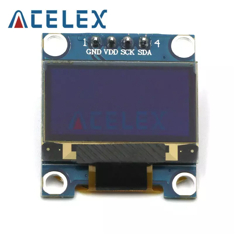 Módulo de pantalla oled IIC Serial para Arduino, placa de pantalla LCD de 0,96 pulgadas, color blanco, 128X64, I2C, SSD1306, 12864, GND, VDD, SCK, SDA