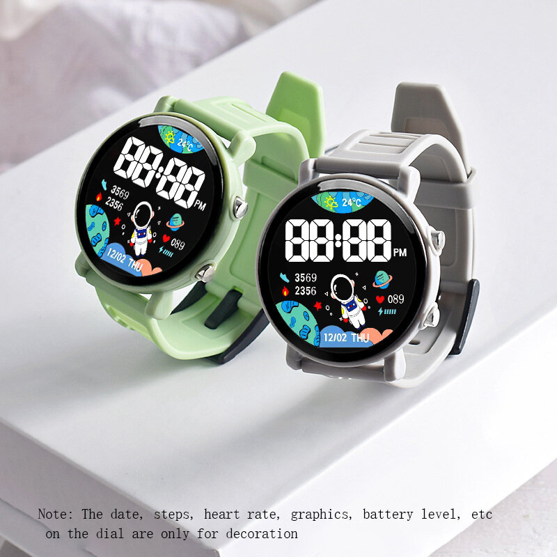 Wyświetlacz cyfrowy LED zegarki dla dzieci Sport chłopcy dziewczęta świecące wodoodporne zegarki zegar dla ucznia elektroniczny zegarek na rękę dla dzieci