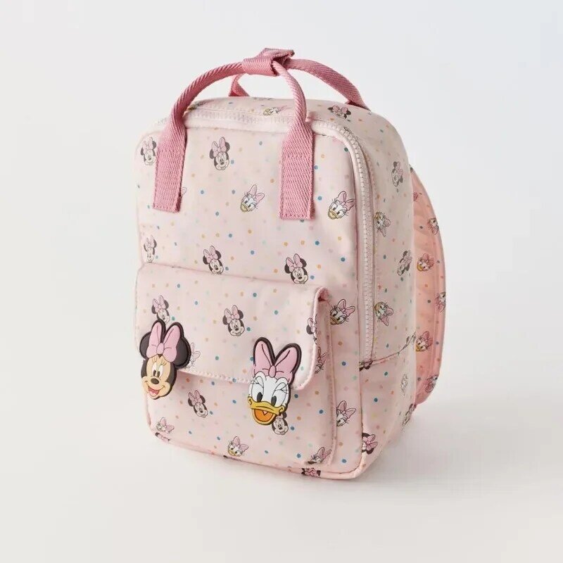 MINISO Disney New Minnie and Mickey Mouse Printed Multifunctional Children's School Bag Fashionable Versatile Student Backpack
