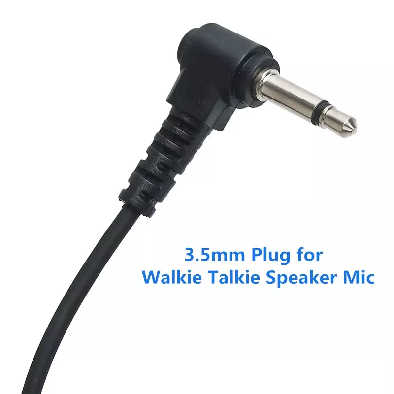 ABBREE-auriculares con tubo de aire para Walkie Talkie, 2 piezas, 3,5mm, auricular, solo se escucha, Radio bidireccional, altavoz, micrófono