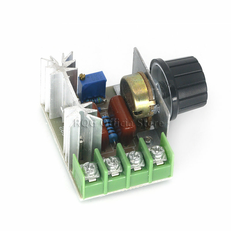 AC 220V 2000W SCR ตัวควบคุมแรงดันไฟฟ้า Dimming Dimmers Motor Speed Controller Thermostat อิเล็กทรอนิกส์แรงดันไฟฟ้าโมดูล