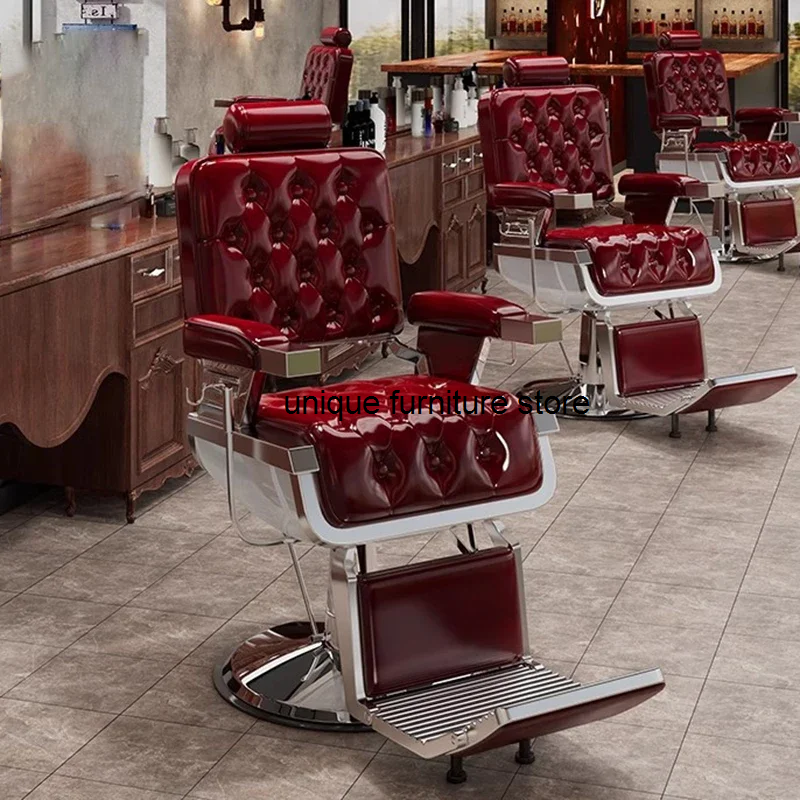 Luxury Care Swinging Chair Beauty Professional Barber Chair Salon Beauty Sedia Girevole Tattood Furniture LJ50BC