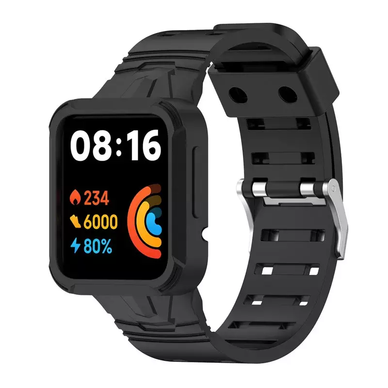 Gelang penutup silikon untuk Xiaomi Redmi Watch 1 2/Mi Watch Lite 1 2, gelang tali jam tangan pintar Redmi Horloge 2