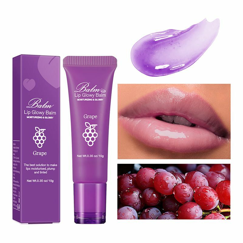 10g Nourishing Lip Balm Plumper Yellow Peach Flavor Skin Care Beauty Health Radiant Hydrating Moisturizing Cracked Dry Repair