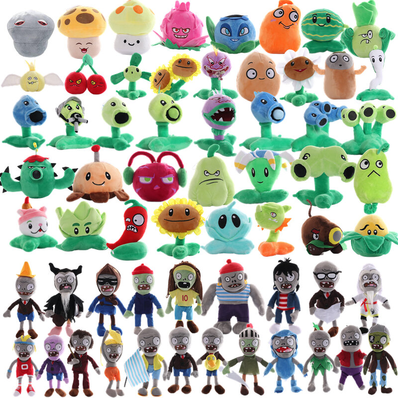Игрушки Плюшевые Растения против Зомби, персонаж видеоигры, PVZ Растения, горохострел, Подсолнух, аниме, набивные плюшевые куклы, подарки для детей