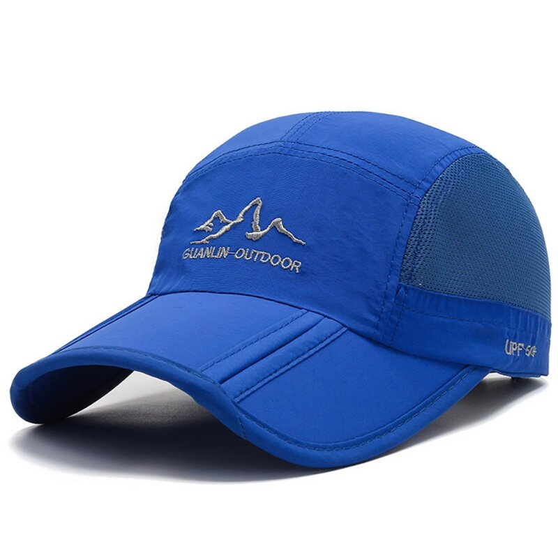 ユニセックス超薄型通気性野球帽、折りたたみ式スポーツ帽子、日焼け止めキャップ、登山用サンハット、速乾性、屋外、夏のファッション