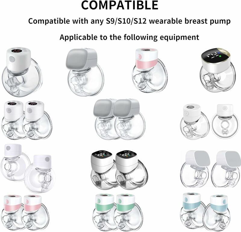 Duckbill válvula e diafragma mama bomba peças, Manual e proteção elétrica, bebê mamilo alimentação, acessórios, 14pcs