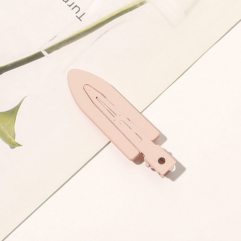 No Trace Hairpin Solid Color Hairpin Side Clip Large Makeup Clip Cute Girl Color Side Clip Word Claw Fashion Bangs Hairpin