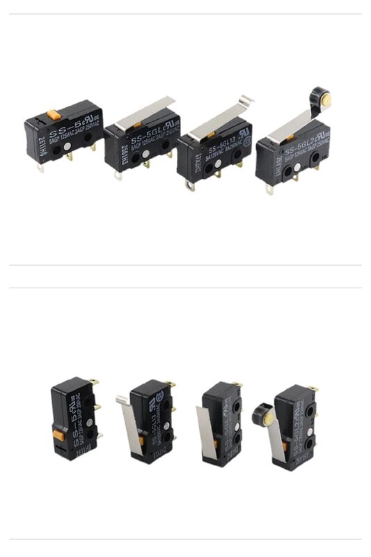 Micro Touch Switch de viagem, original, 3 pinos IP40, SS-5, SS-5GL, SS-5GL2, SS-5GL13, DC 5V, 160mA