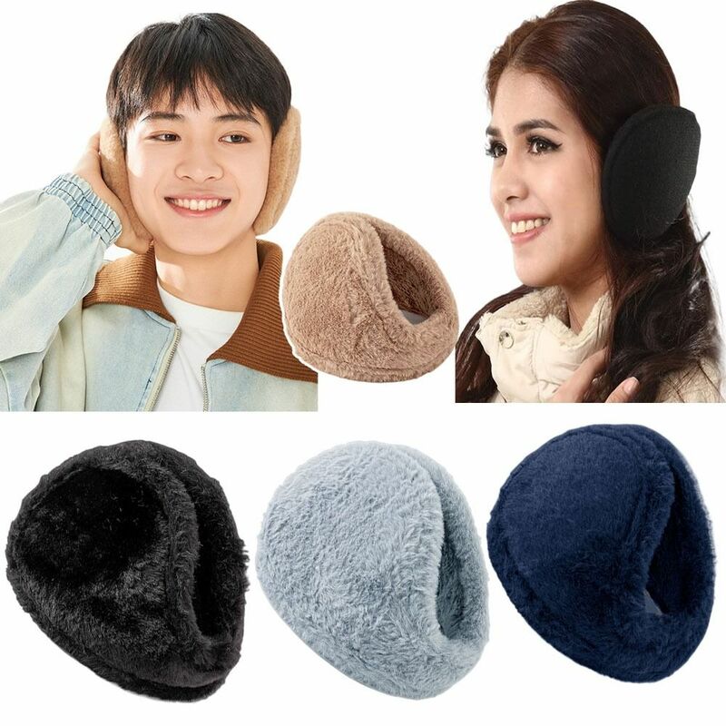 Unisex Coldproof Plush Ear Muffs, engrossar Ear Warmer, confortável, quente, ciclismo, esqui, mulheres, homens, unisex, outono, inverno, moda
