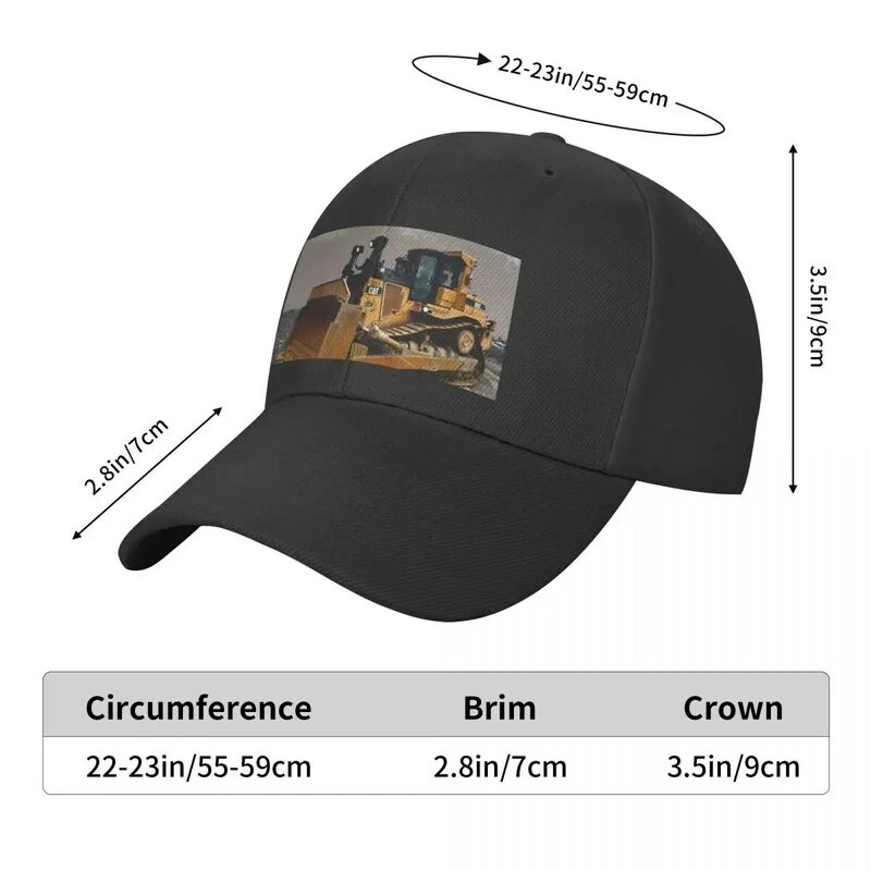 Gorra de béisbol Bulldozer para hombre y mujer, sombrero de té personalizado, envío directo