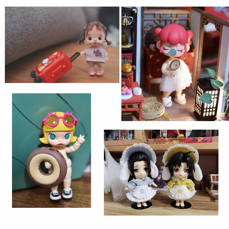 Mini Ob11 Boneca Corpo para Meninas e Meninos, Bonecas Pequenas YMY, Cabeça BJD, GSC,Obitsu 11 Acessórios para Bonecas, Brinquedos Articulares Móveis