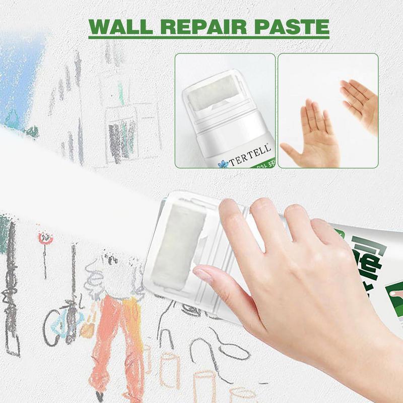 White Color Wall Repair Paste Roller Water-Based DIY Wall Spackle Roller Formula Stain Remover Patching Brush Home Reparing Tool