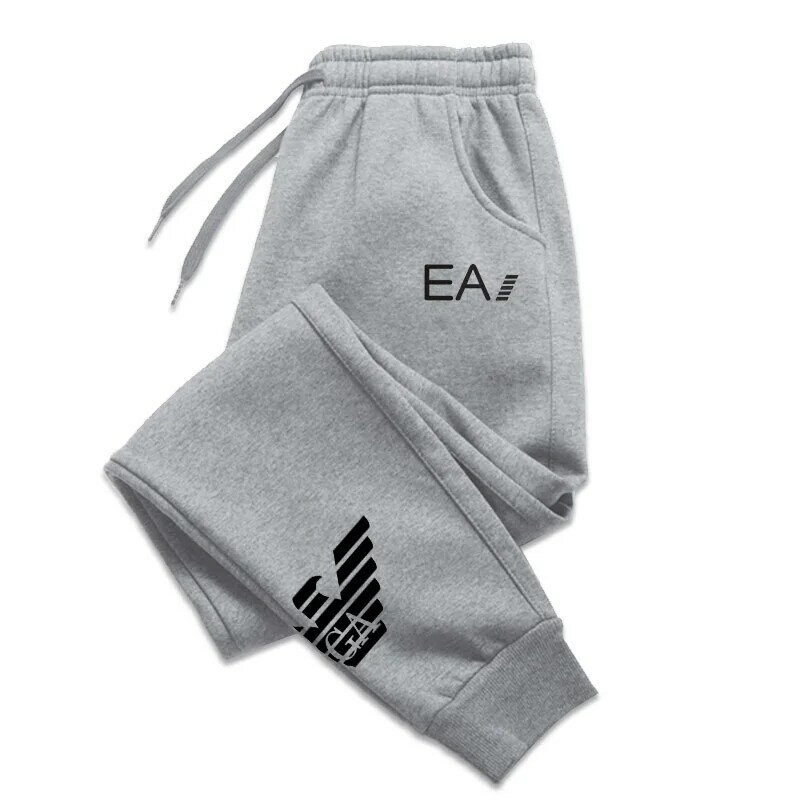 กางเกงออกกำลังกาย celana joger แฟชั่นลำลองพิมพ์ลายดิจิตอลสำหรับผู้ชายกางเกงรัดรูปกลางแจ้งกางเกงวิ่ง S-3XL กางเกงขายาวบุรุษ