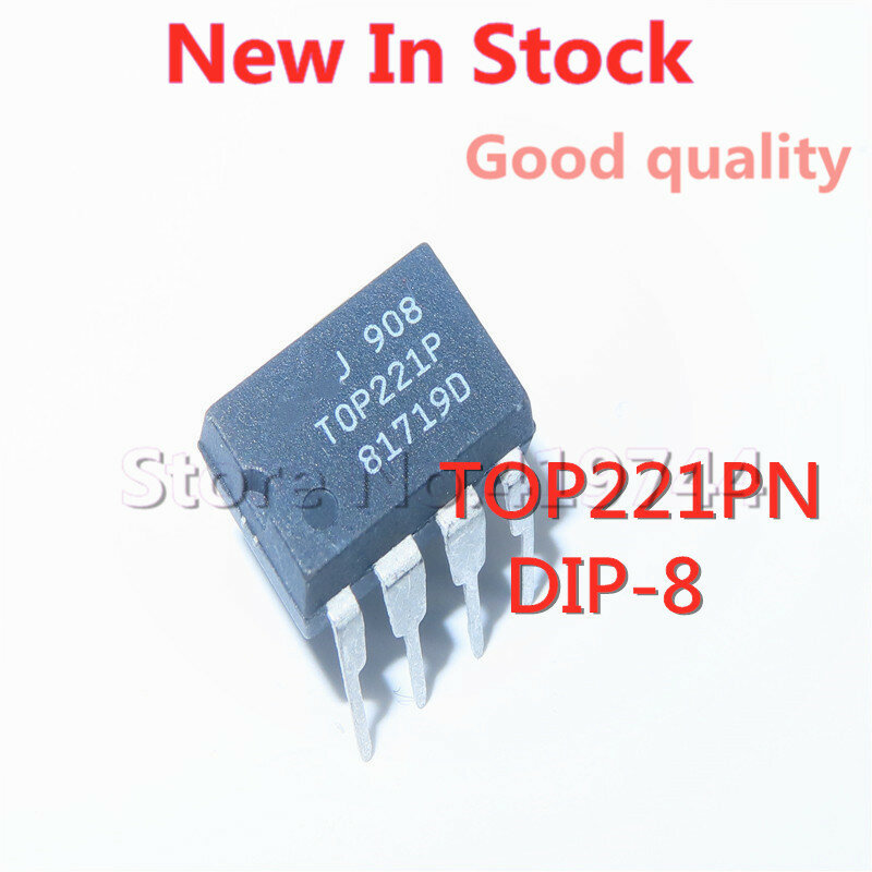 Circuit intégré de gestion de l'alimentation à découpage TOP221PN, DIP-8, 5 pièces/lot, nouveau, original, en Stock
