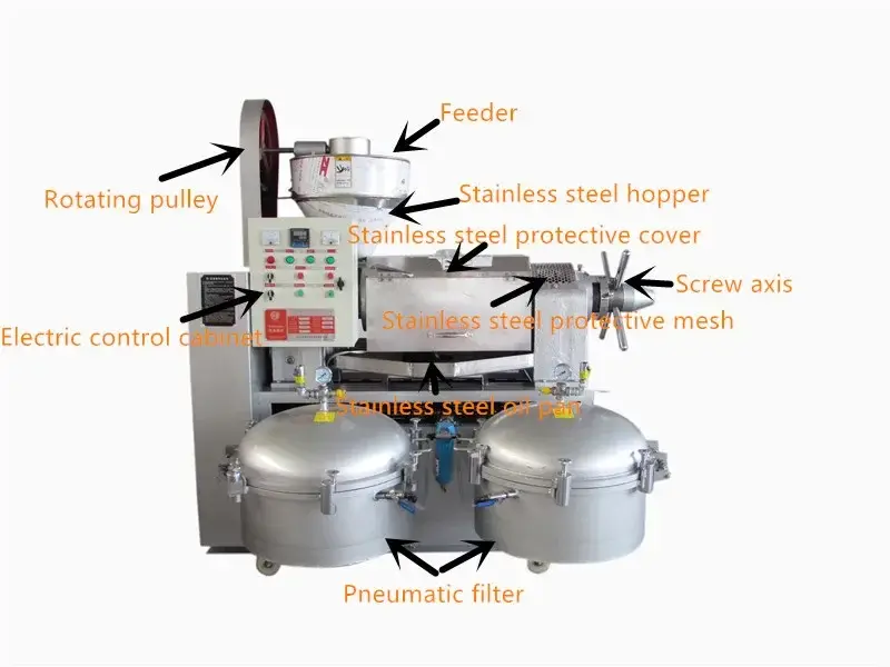 Прессовальный аппарат для холодного отжима масла 300 кг/ч, прессы для подсолнечного масла на продажу